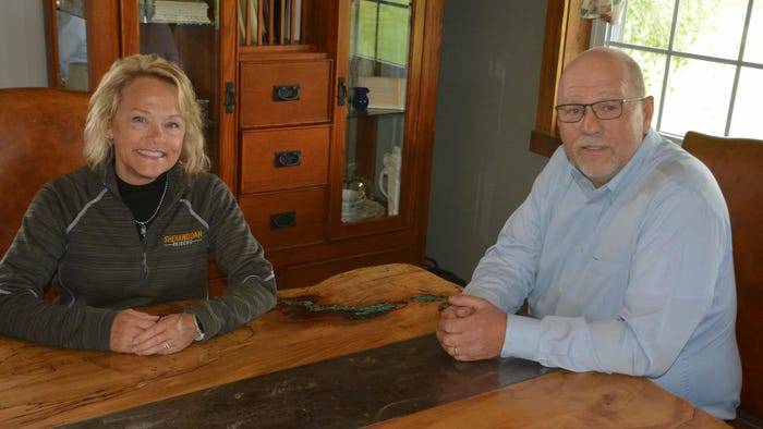 When Scott and Judy Trennepohl and family gather, it’s around this unique dining table in their ‘barndiminium’ house