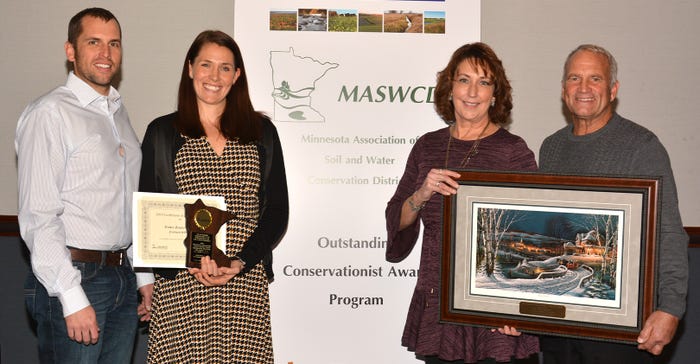 Don and wife Nancy, and Andy and wife Lindsay win conservation SWCD award