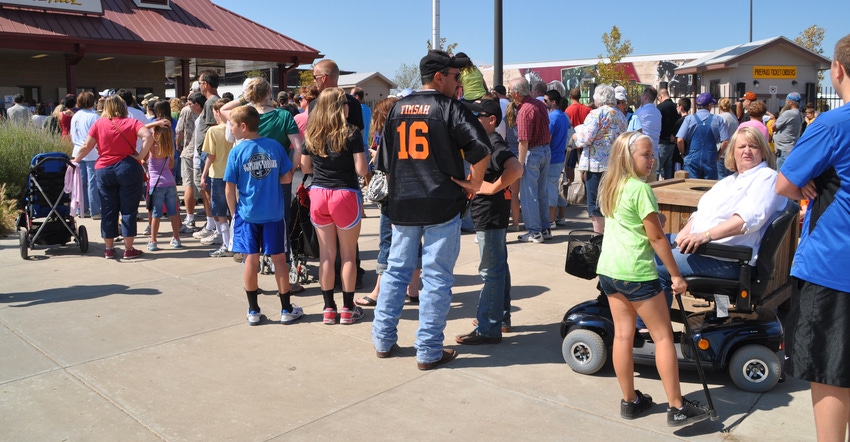 people attending the Kansas State Fair 