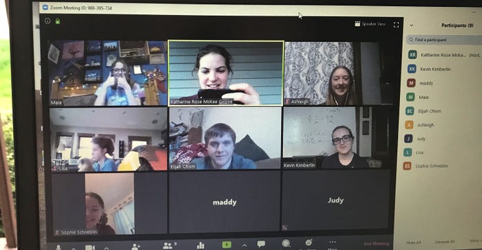 Tazewell County 4-H Federation group has been meeting via Zoom