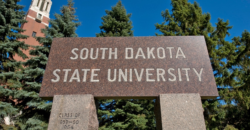 South Dakota State University signage