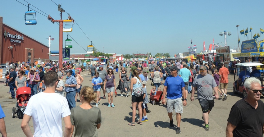 Visitors at Nebraska State Fair