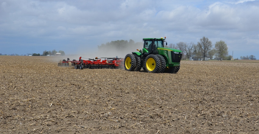 planter in field