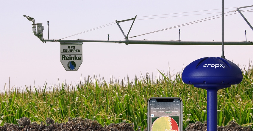Irrigation equipment with soil moisture sensors
