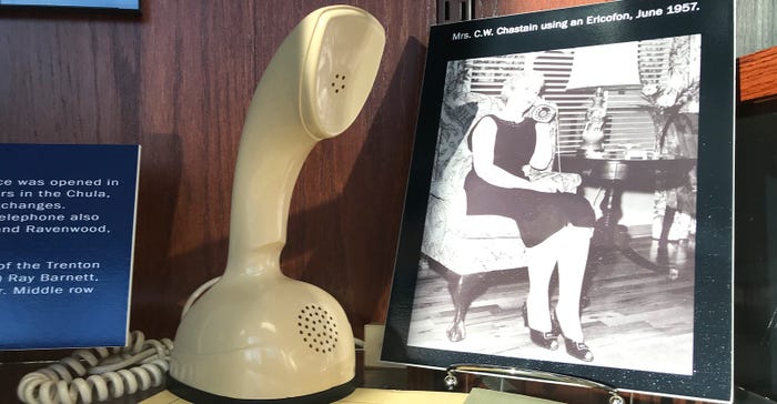 Ericofon Cobra table rotary telephone on display at GRM Networks in Princeton, Mo. Ericofon Cobra table rotary telephone on display at GRM Networks in Princeton, Mo.
