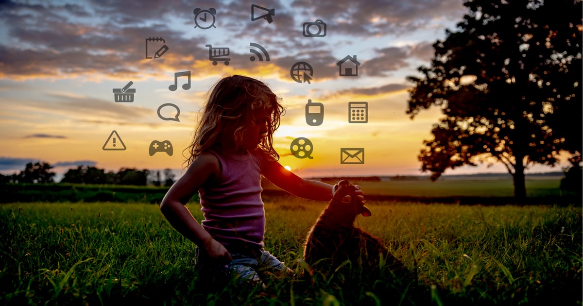 The devil of distraction, even on the farm