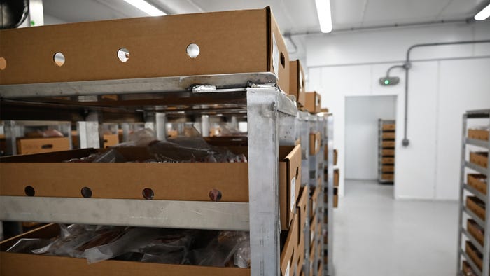 processed beef stored in cooler processed beef stored in cooler