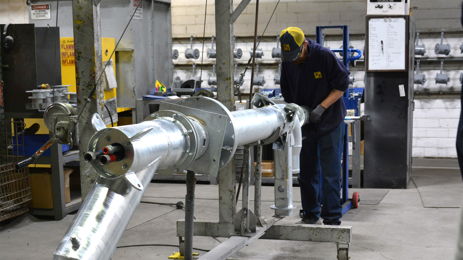 How T-L center pivots are made