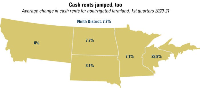 cash rent map