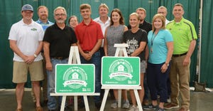 Conservation Farm Family Award presentation at Illinois State Fair