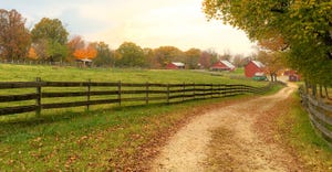 Fall farm scene