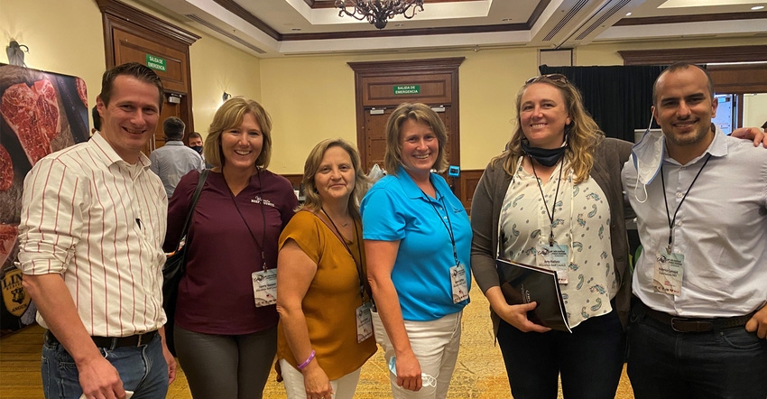 four Wisconsin Beef Council members flanked by two Costa Rican importers four Wisconsin Beef Council members flanked by two Costa Rican importers