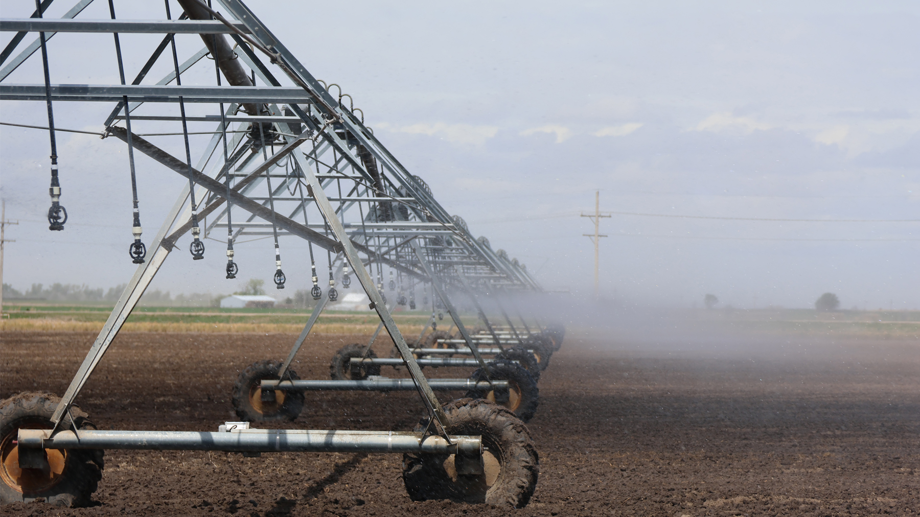 Irrigation equipment in field