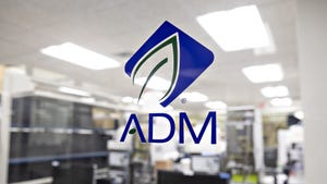ADM logo on window