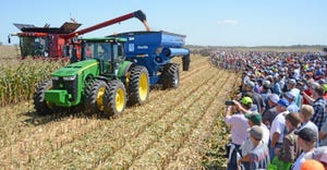 attendees at the Farm Progress Show field demonstrations