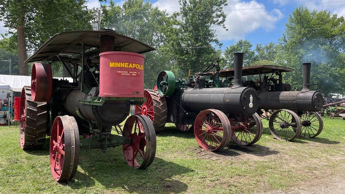 Steam engines on display Steam engines on display