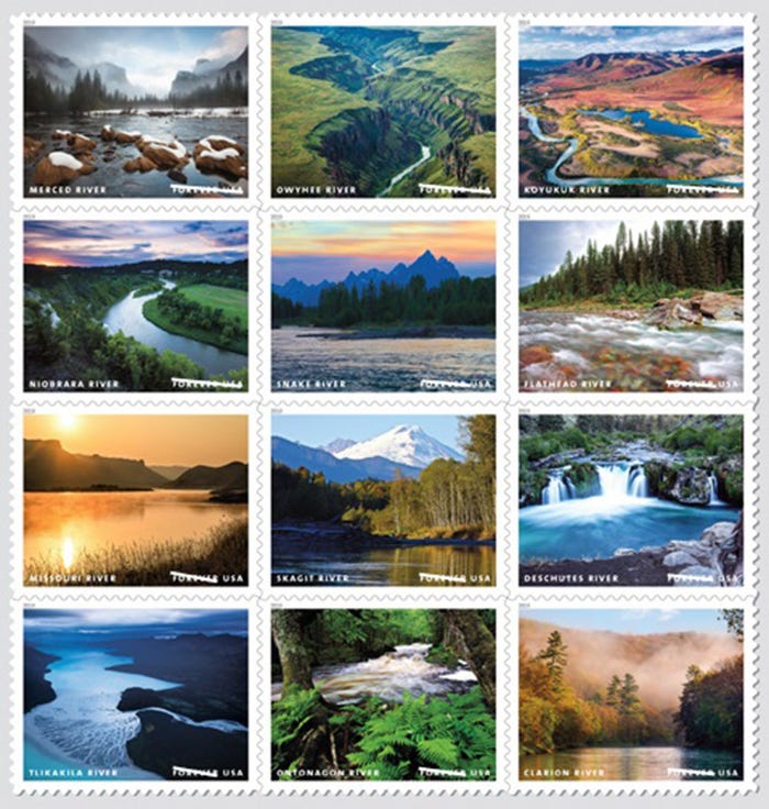 Scenic River Stamps