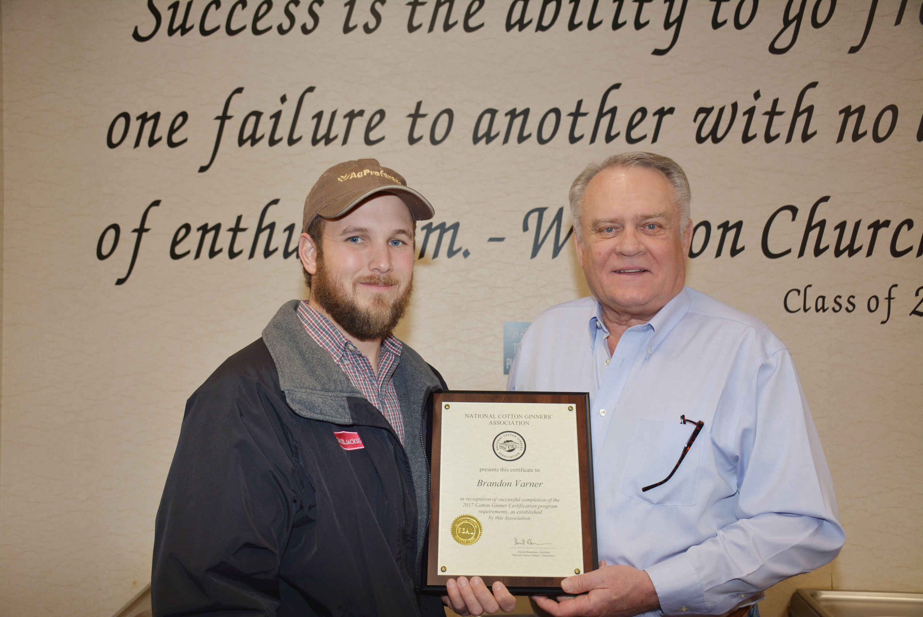 Tillman coop ginner recognized, learning to grow what he gins