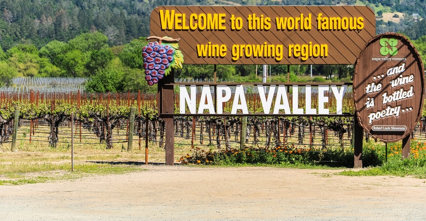 Napa Valley sign