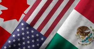 Canada, United States, Mexico flags