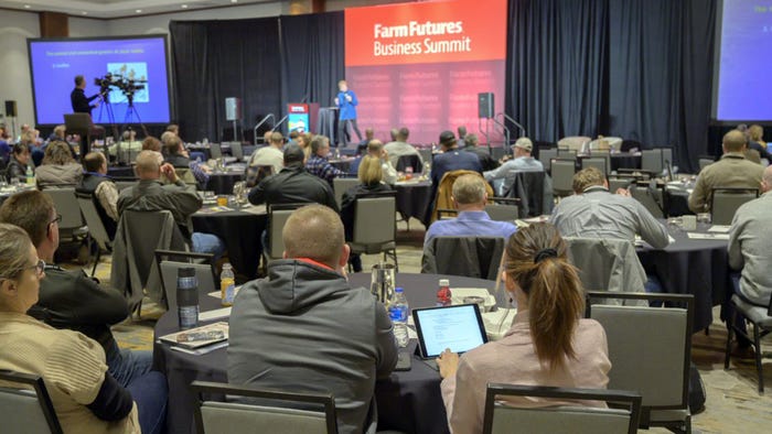 Crowd shot of Farm Futures Business Summit