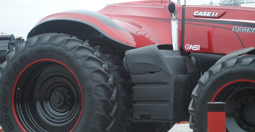 A “steering-wheel-free” autonomous concept vehicle from Case IH 