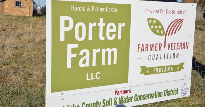 Porter Farm sign Porter Farm sign
