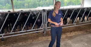 Extension beef specialist Tara Felix speaks at Penn State Ag Progress Days