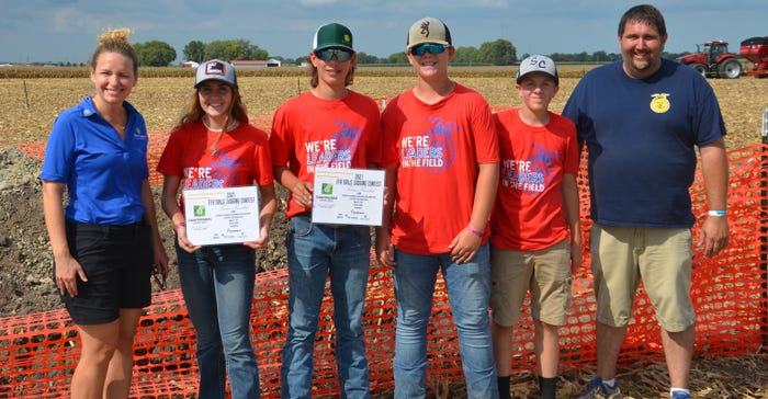 third-place soils judging team from South Central High School at Farm Progress Show