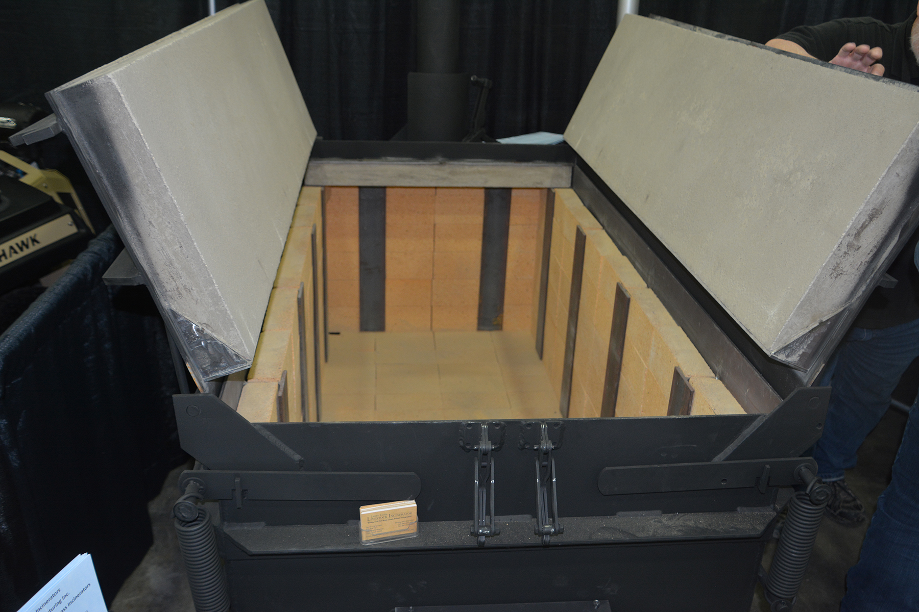 Large box used for carcass disposal