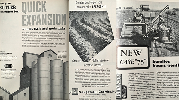 CSD75: Soybean Digest –1950s Advertising: John Deere, Allis
