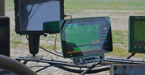 display monitors in tractor cab