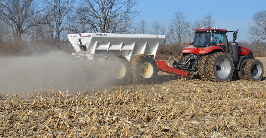 lime application to field