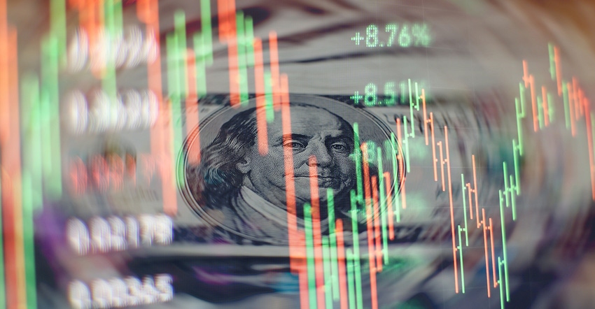 technical price graph with money in background technical price graph with money in background