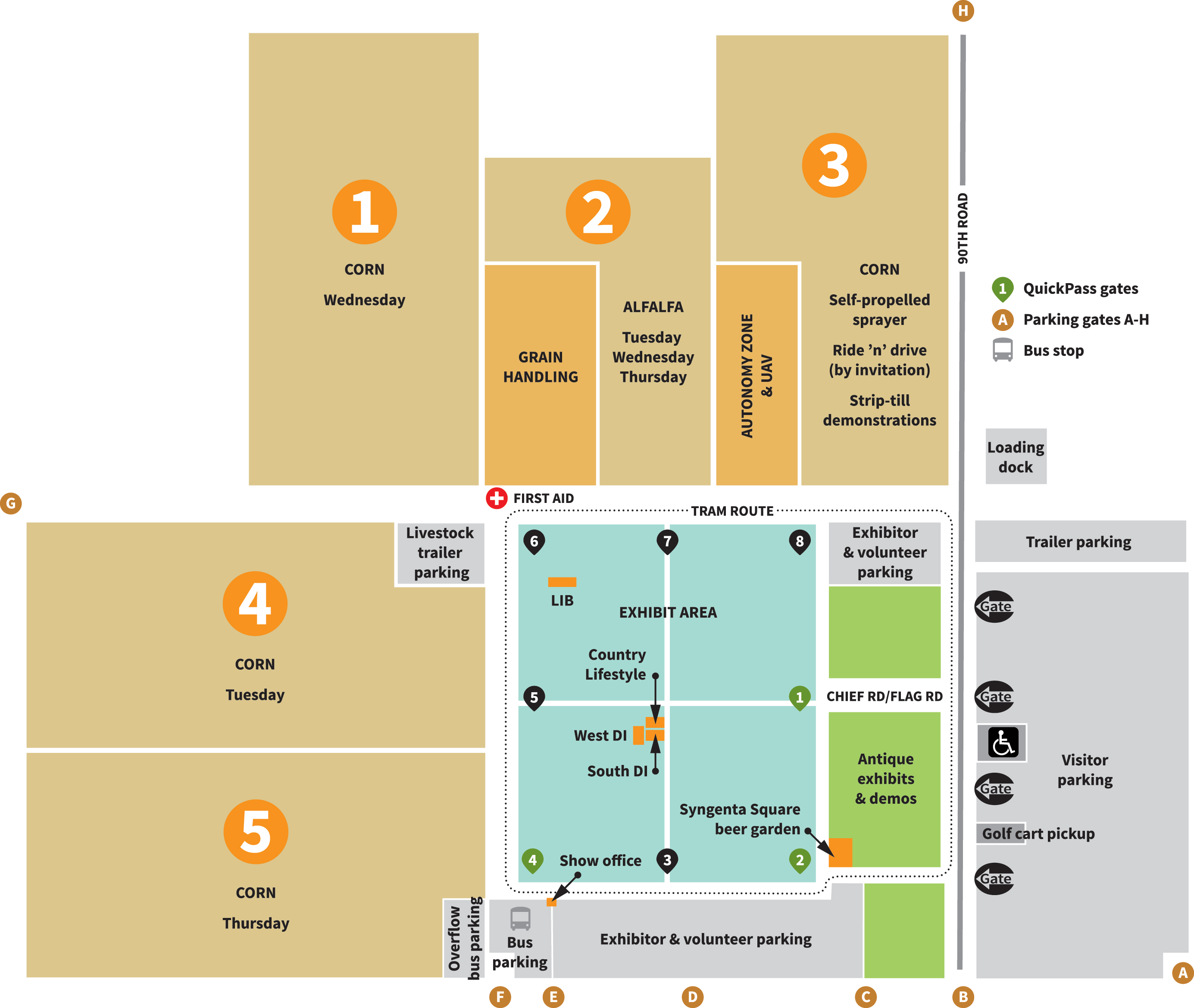Map your visit to HHD field demos