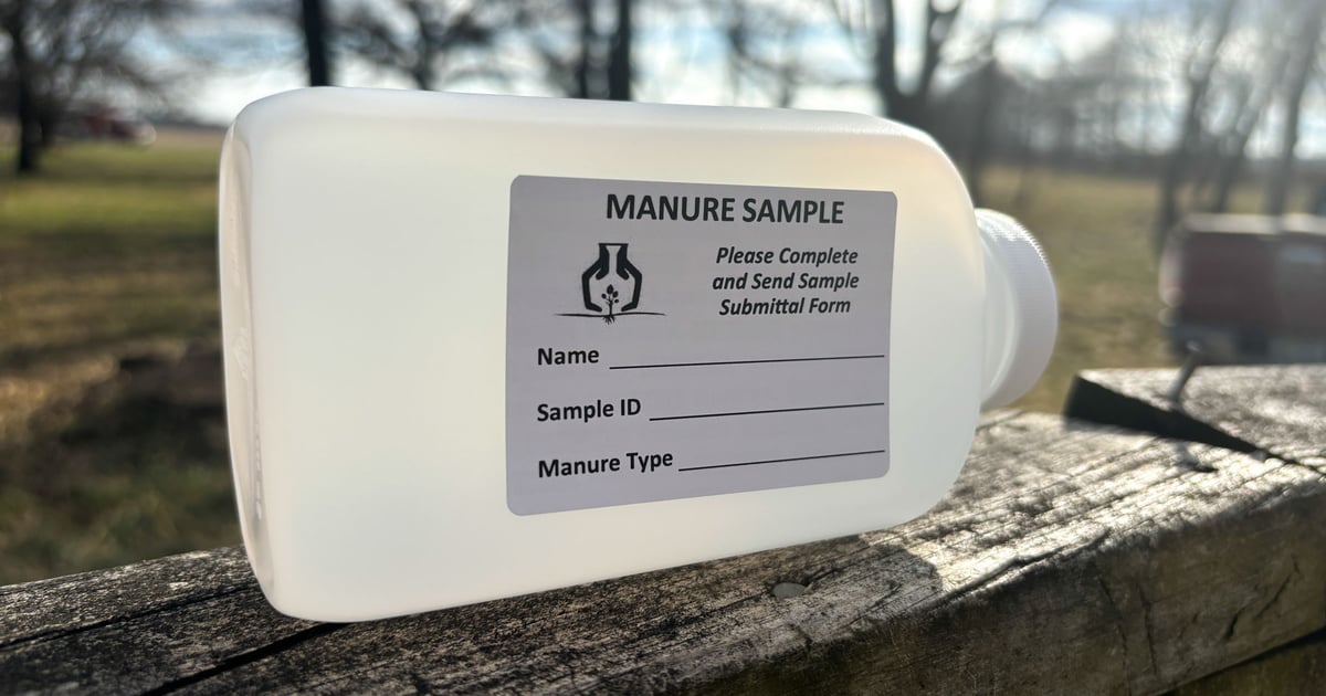 How to take manure samples