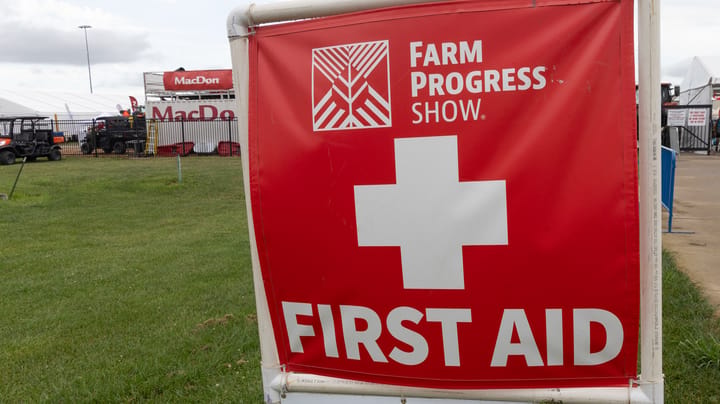 How to access first aid at Farm Progress Show