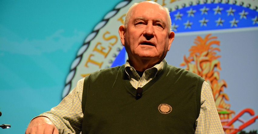 Sonny Perdue speaks at Commodity Classic 2019