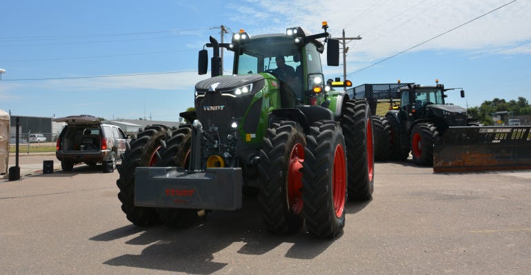 Kansas farmers got a chance to drive the new Fendt 900 and 700 series tractors during an event at the Lang Diesel dealership in Garden City