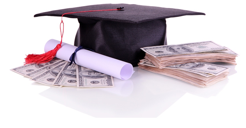 mortarboard and diploma