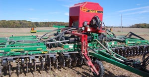 seeding cover crops from vertical-tillage tool