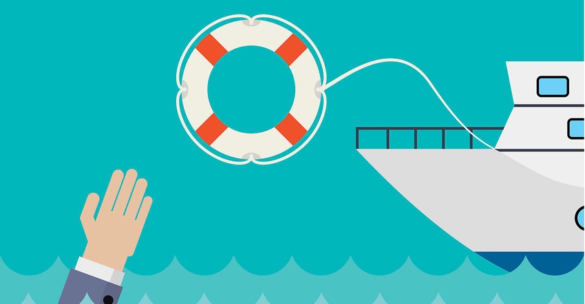 life preserver being tossed from boat to arm in water concept vector life preserver being tossed from boat to arm in water concept vector