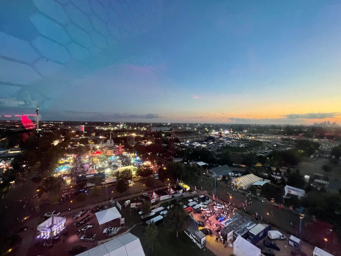 sunset at the minnesota state fair