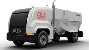 fully cab-less/driverless custom feed truck
