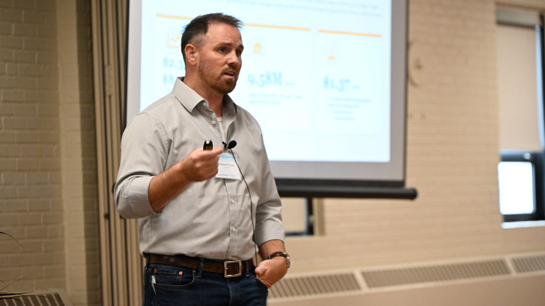 Chris Torres - Andy McCarty, dairy business advisor for Land O'Lakes, speaking at the annual Dairy Financial and Risk Conference