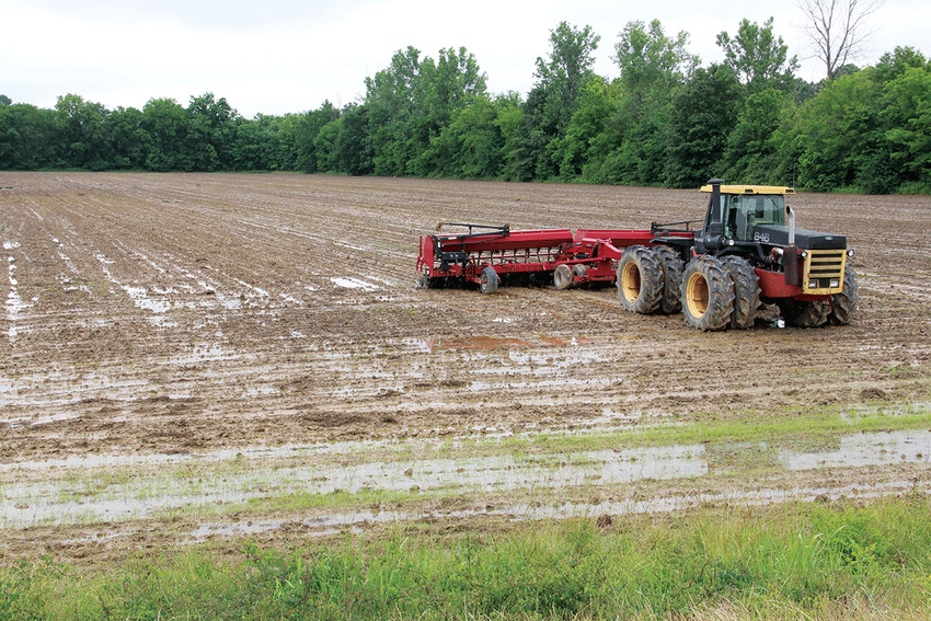 Field too wet to plant