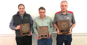 Steve Reinhard and brothers Les and Jerry Seiler were named 2020 Ohio Master Farmers, March 3, at the Ohio Conservation Tilla
