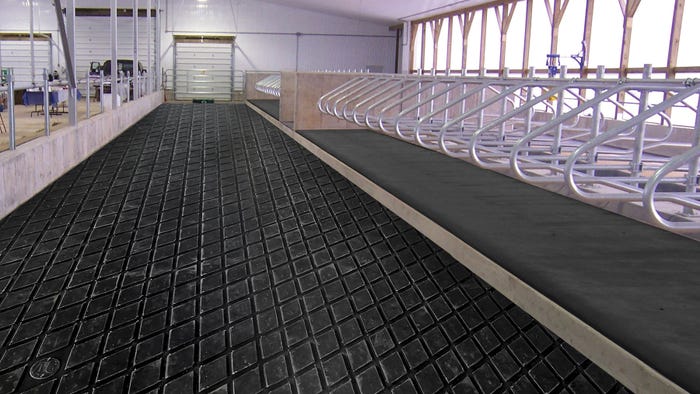 Agri-Diamond rubber flooring by Agri-Comfort