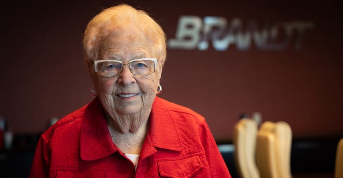 Evelyn Brandt Thomas stands in the Brandt Consolidated boardroom in Springfield, Ill. Evelyn Brandt Thomas stands in the Brandt Consolidated boardroom in Springfield, Ill.