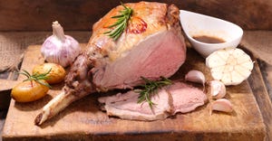 roasted leg of lamb